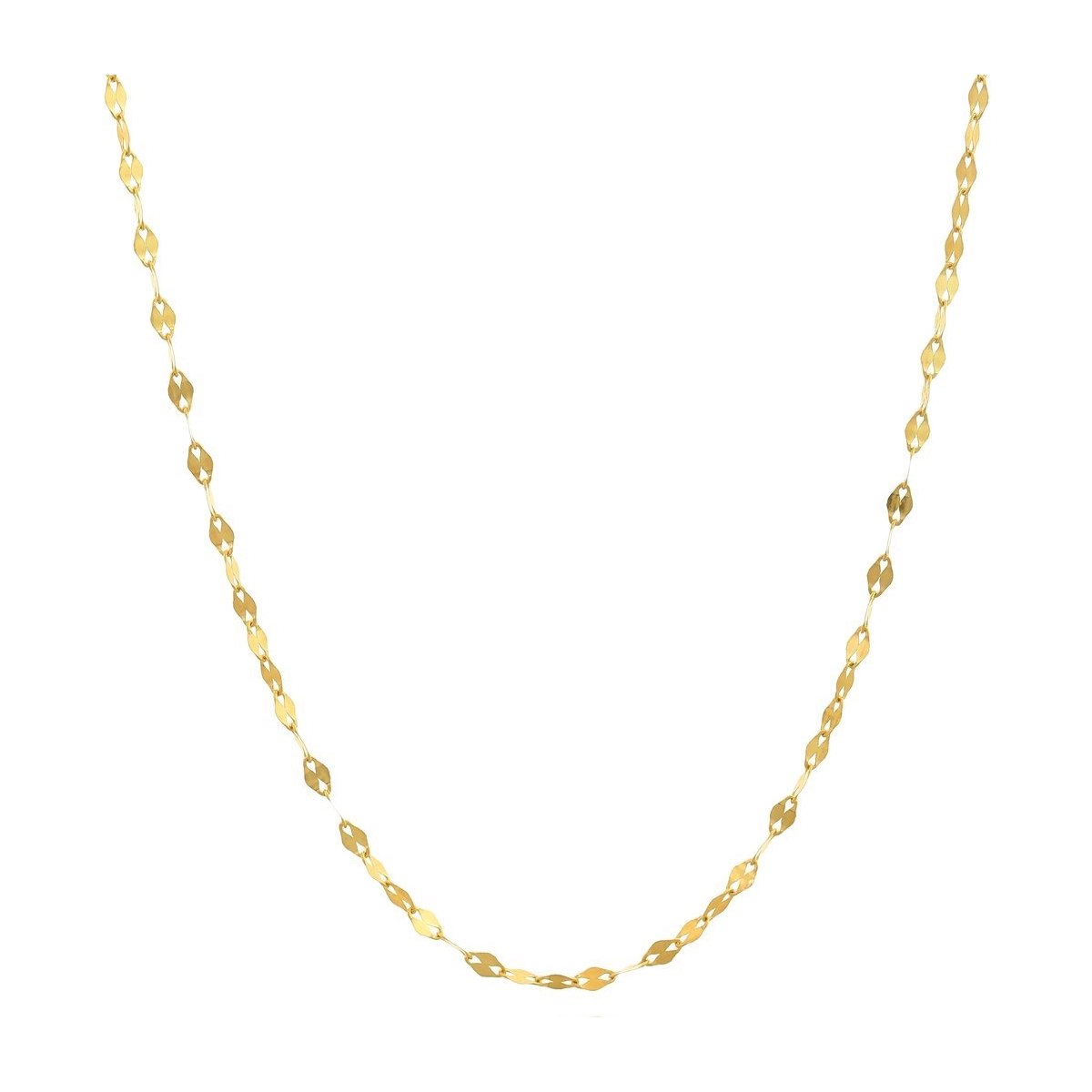 گردنبند طلا 18 عیار زنانه مدل پولکی ظریف کد NC1796-0.30