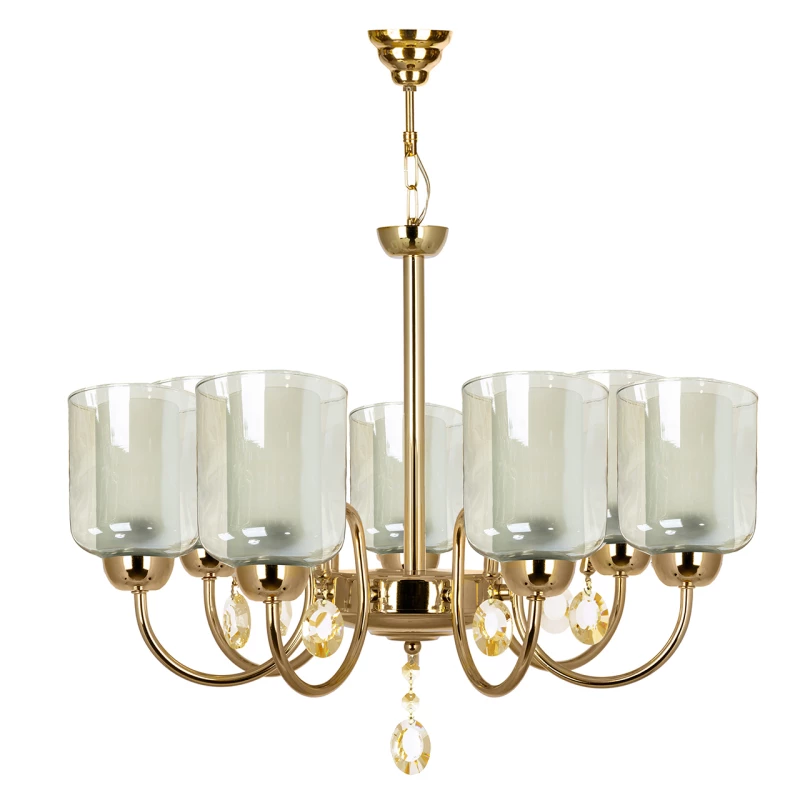 لوستر 7 شعله چشمه نور کد A812-7-طلایی