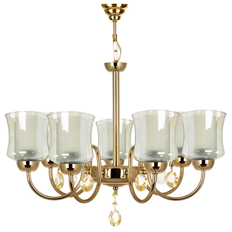 لوستر هفت شعله چشمه نور کد 811-7-کروم