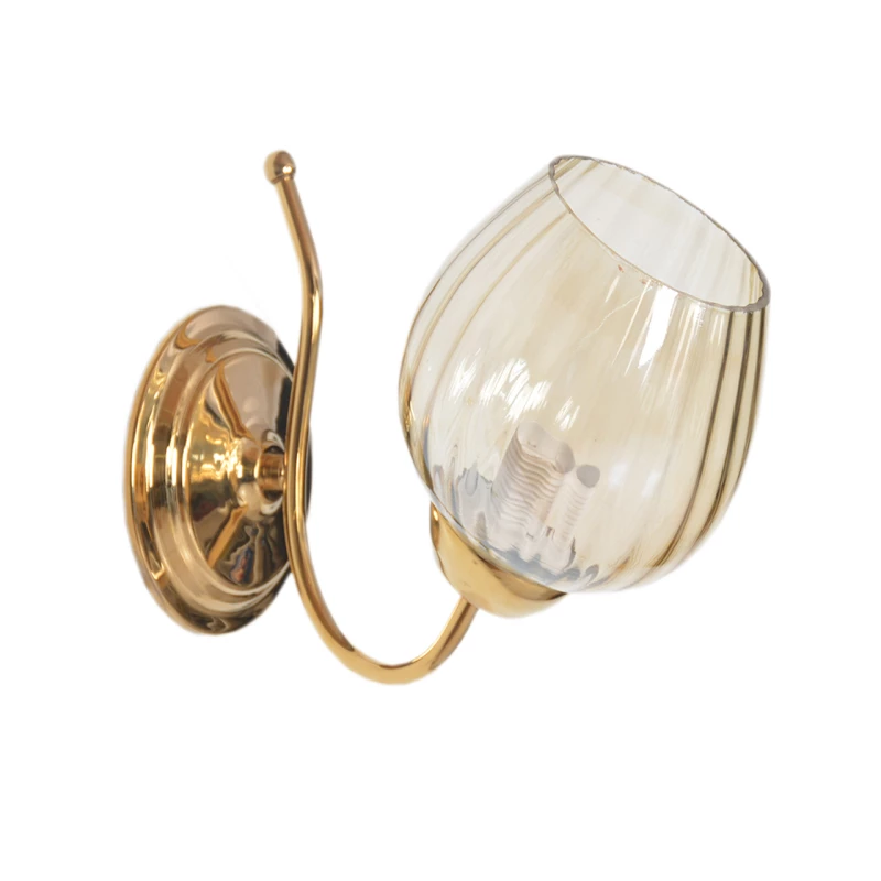 چراغ دیواری چشمه نور مدل AB807.1W-طلایی چراغ دیواری چشمه نور مدل AB807.1W-طلایی