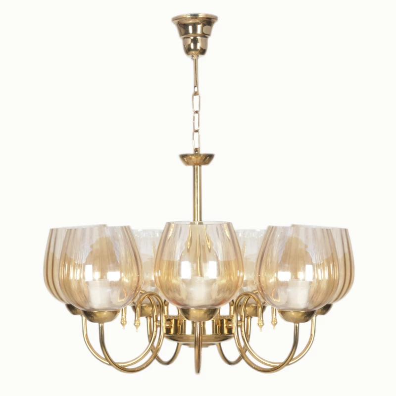 لوستر هفت شعله چشمه نور کد AB817-7-طلایی