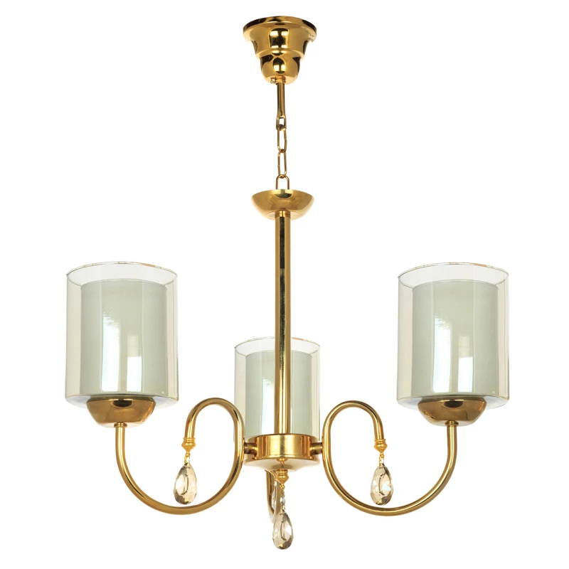 لوستر آویز سه شعله چشمه نور کد AC812.3-کروم