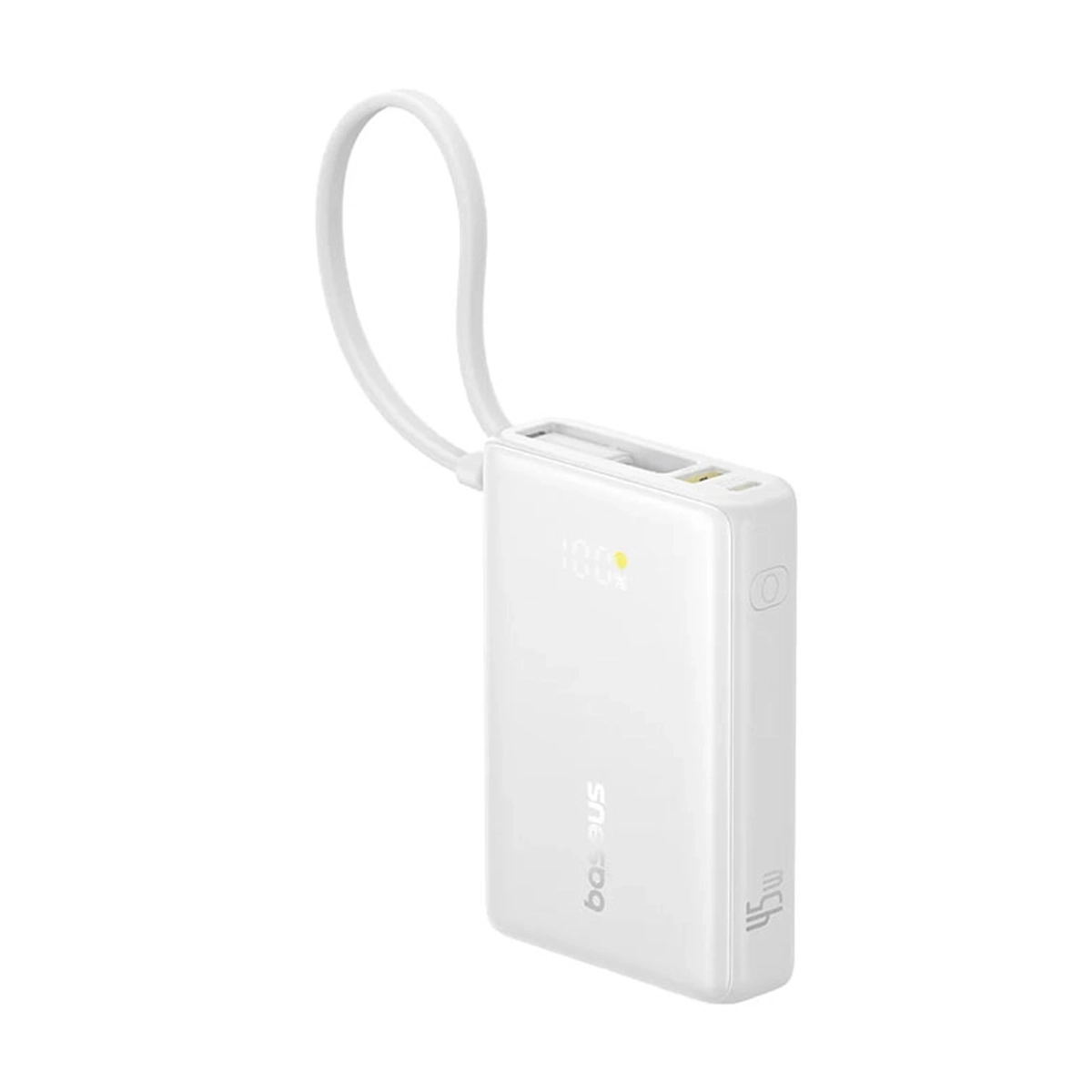 پاوربانک باسئوس مدل PicoGo 45W ظرفیت 10000 میلی آمپر ساعت-سفید