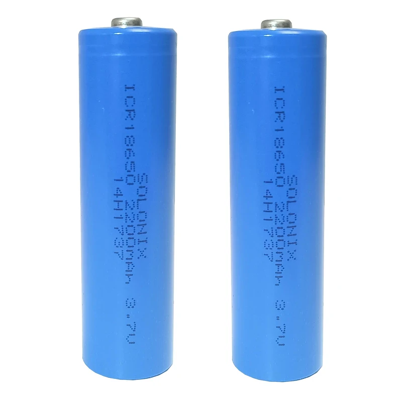 باتری لیتیوم یون قابل شارژ سولونیکس ICR 18650 ظرفیت 2200 میلی آمپر-آبی