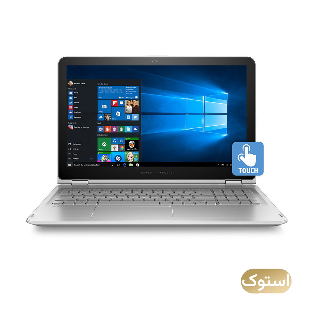 لپ تاپ استوک USED - اچ پی 15.6 اینچی مدل envy 15-w110nr i7 6700u 8GB 256GB - نقره‌ای