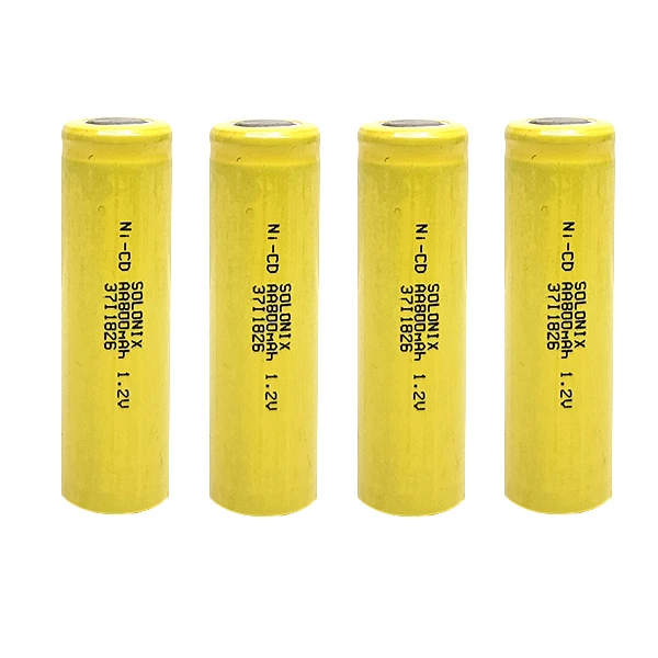 باتری قلمی قابل شارژ سولونیکس مدل Ni-Cd مجموعه 4عددی-زرد