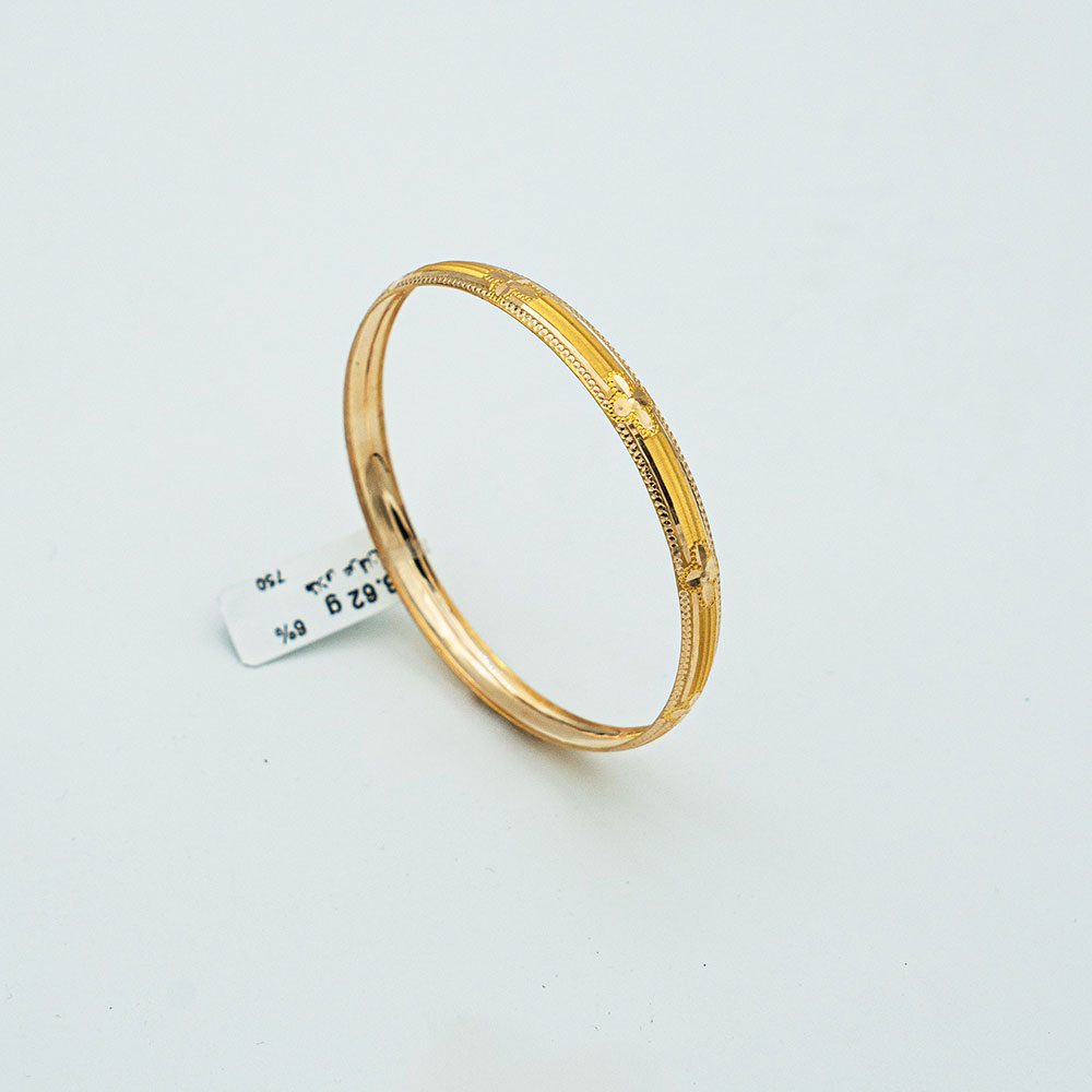 النگو طلا 18 عیار گالری طلا عرفان مدل آرسو کد 4067