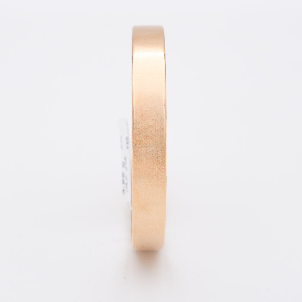 النگو طلا 18 عیار گالری طلا عرفان مدل آینه ای پهن 8میل کد4216