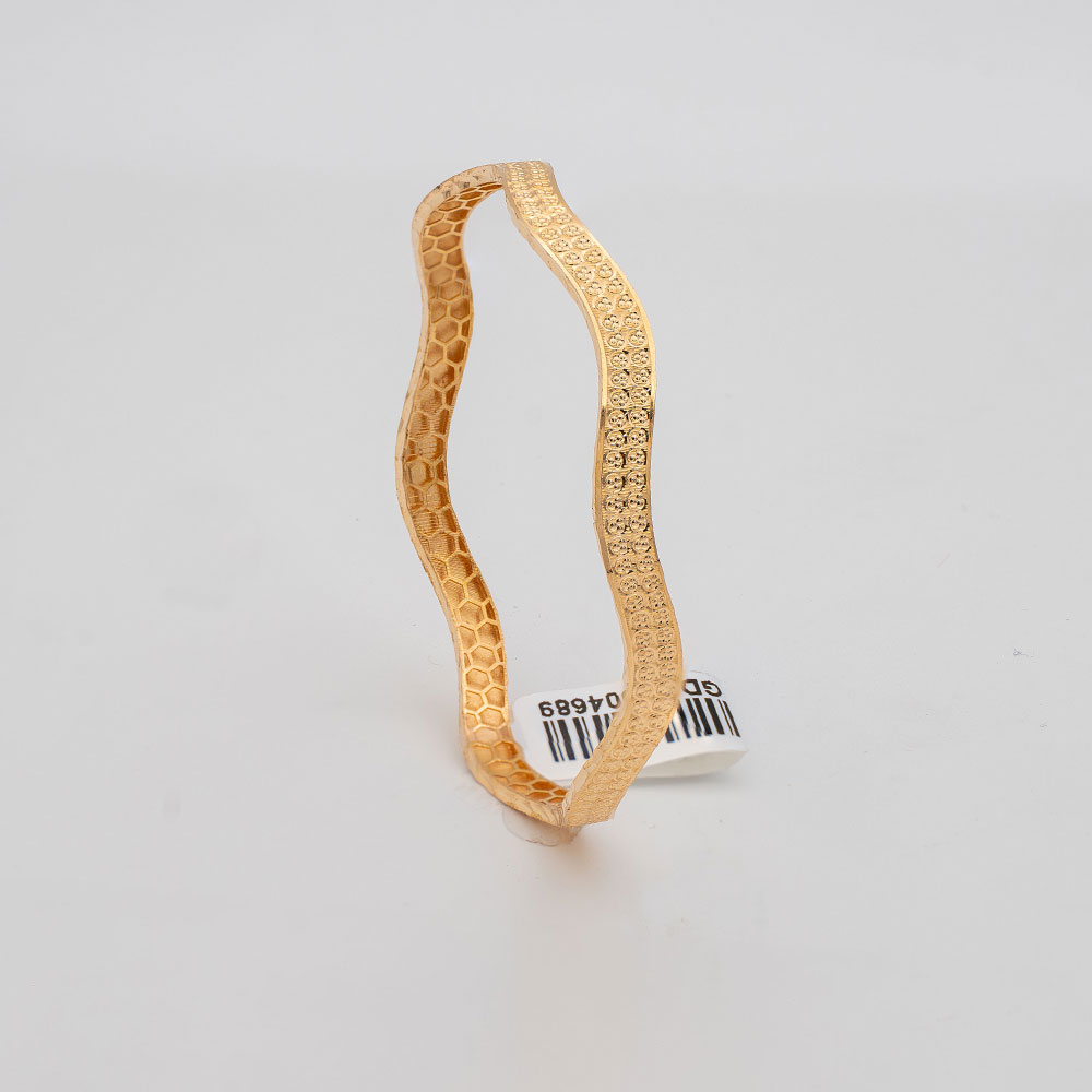 النگو طلا 18 عیار گالری طلا عرفان مدل آلتین کد 4683