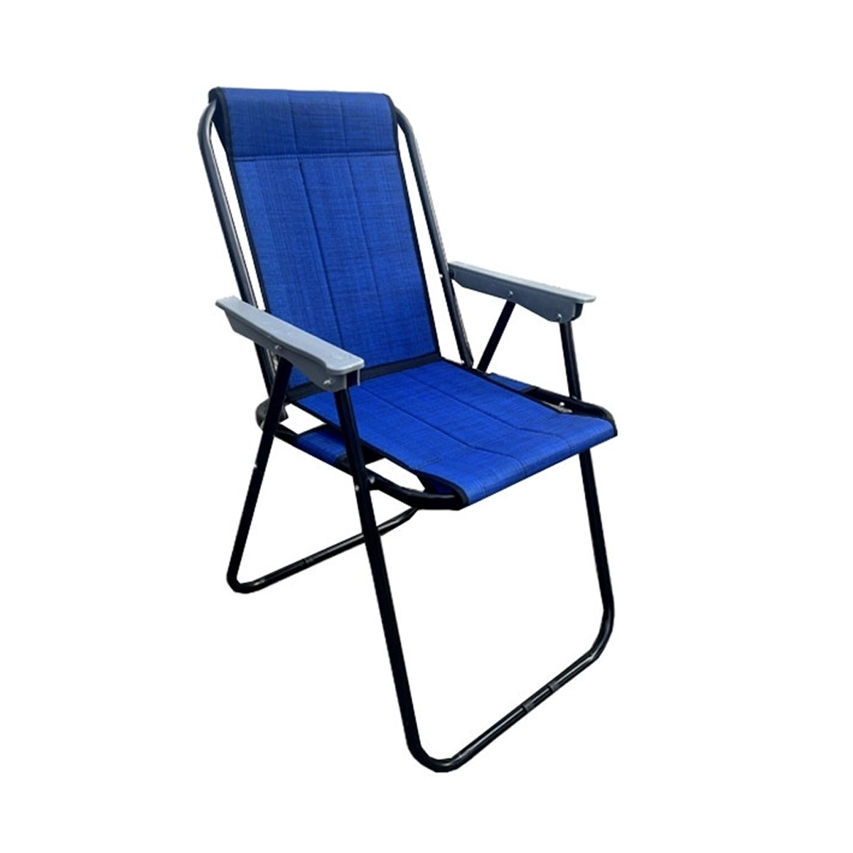 صندلی سفری تاشو فوم دار مدل 08 به همراه کیف حمل-سرمه‌ای