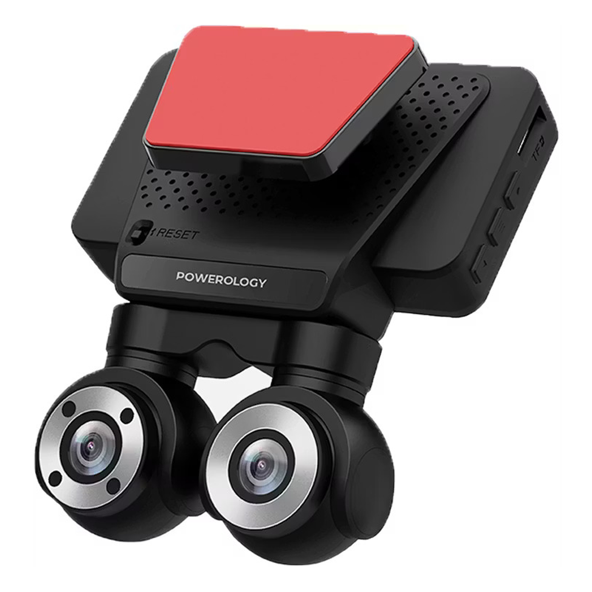 دوربین ثبت وقایع خودرو پاورولوجی مدل Dual Lens P4KCAM108