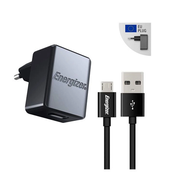 شارژر دیواری انرجایزر مدل ACA1AEUCMC3 به همراه کابل تبدیل microUSB