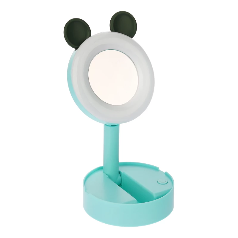 آینه آرایشی رینگ لایت دار مدل NO.0838-3-سبز روشن