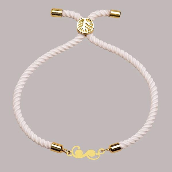 دستبند طلا 18 عیار دخترانه شمیم گلد گالری مدل 636