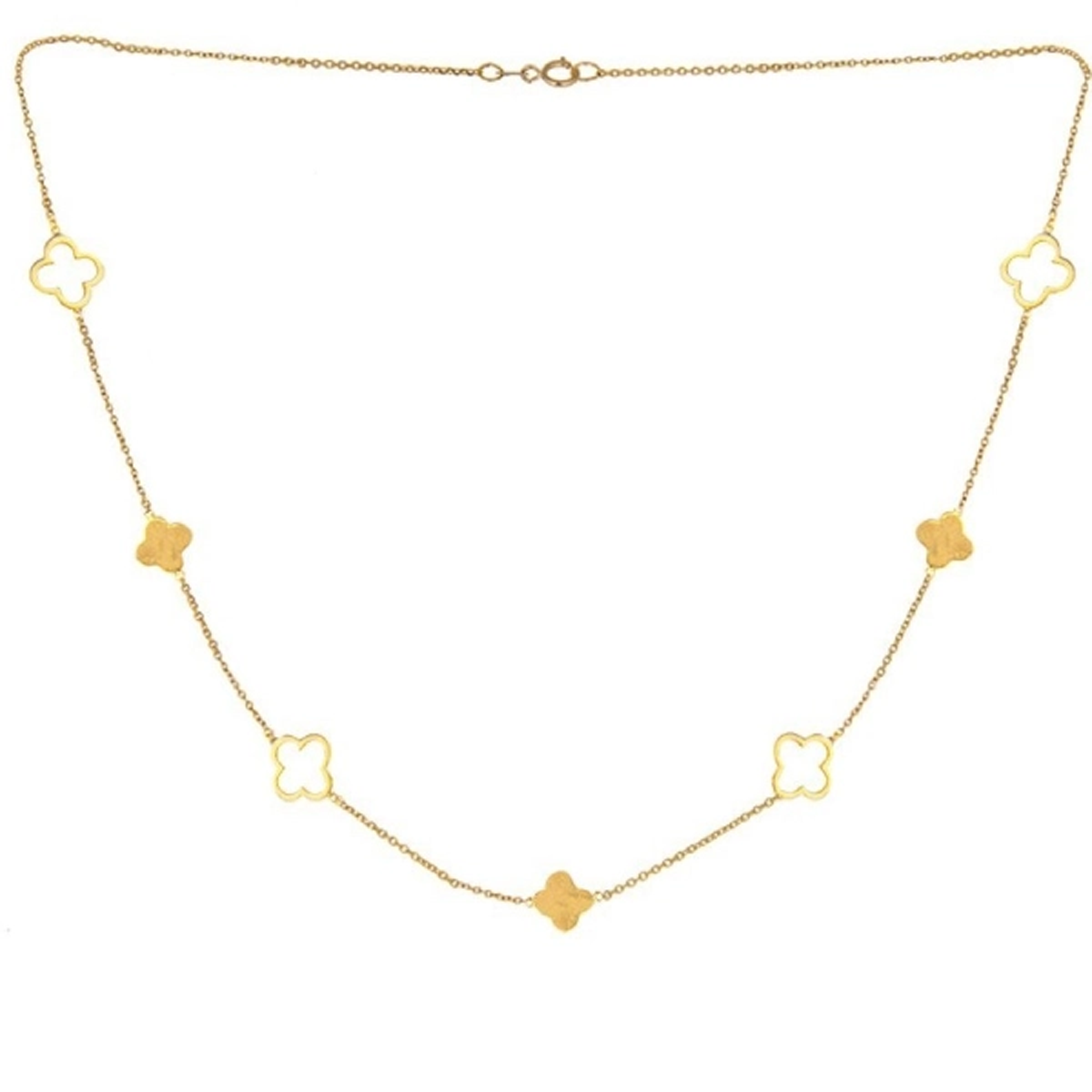 گردنبند طلا 18 عیار زنانه اپال گلد مدل ونکلیف 0069-1.35