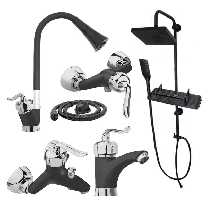 ست شیرآلات توفیق مدل قجری شیپوری مجموعه 6 عددی