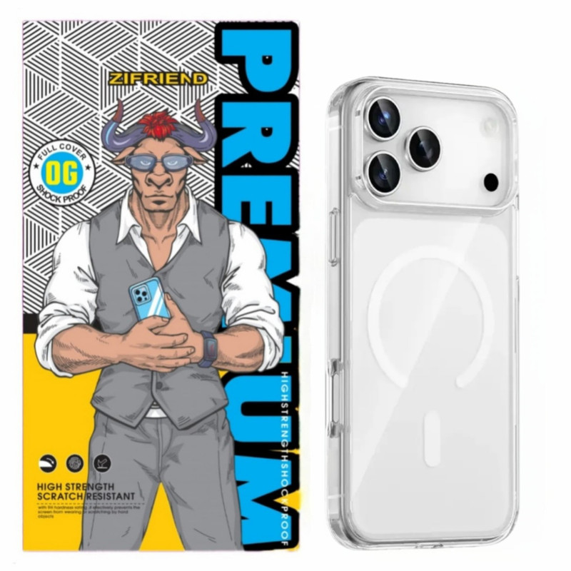 کاور زیفرند مدل Super Crystal Magsafe مناسب برای گوشی موبایل اپل iPhone 17 Pro Max