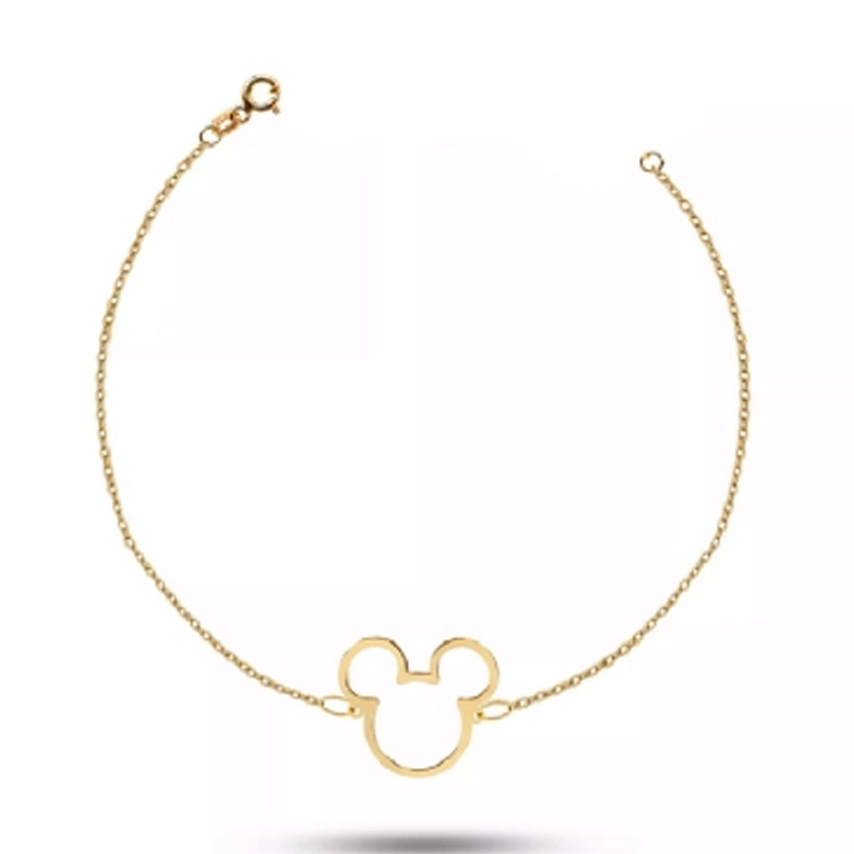 دستبند طلا 18 عیار زنانه اپال گلد مدل میکی موس-0.75 دستبند طلا 18 عیار زنانه اپال گلد مدل میکی موس-0.75