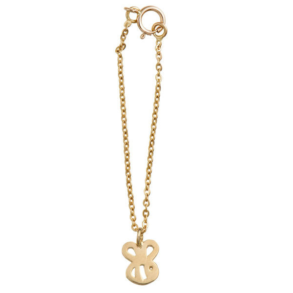 آویز ساعت طلا 18 عیار زنانه شمیم گلد گالری طرح زنبور کد SG382