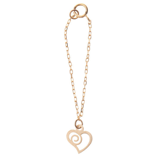 آویز ساعت طلا 18 عیار زنانه شمیم گلد گالری طرح قلب کد SG484