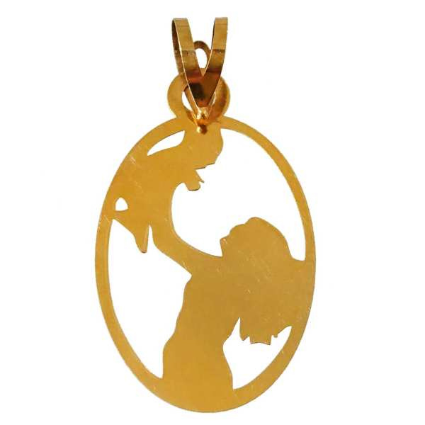 آویز گردنبند طلا 18 عیار شمیم گلد گالری مدل M942 آویز گردنبند طلا 18 عیار شمیم گلد گالری مدل M942