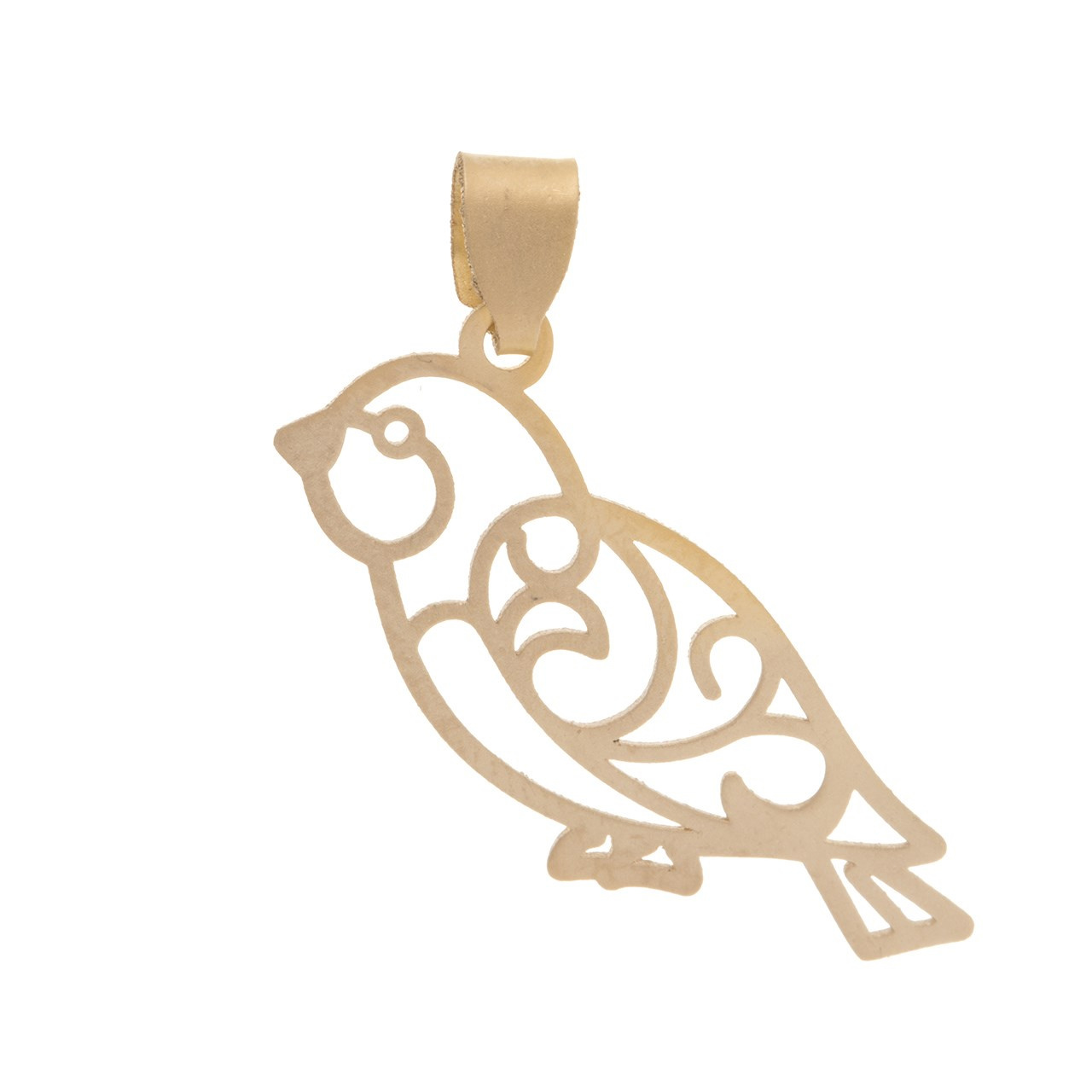 آویز گردنبند طلا 18 عیار شمیم گلد گالری طرح پرنده مدل SG200