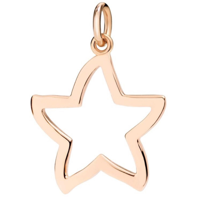 آویز گردنبند طلا 18 عیار شمیم گلد گالری مدل مینیمال ستاره S-106