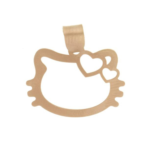 آویز گردنبند طلا 18 عیار شمیم گلد گالری مدل AG02