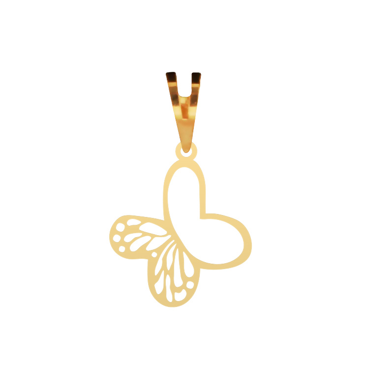 آویز گردنبند طلا عیار 750 شمیم گلد گالری مدل پروانه مینیمال کد P-77 آویز گردنبند طلا عیار 750 شمیم گلد گالری مدل پروانه مینیمال کد P-77