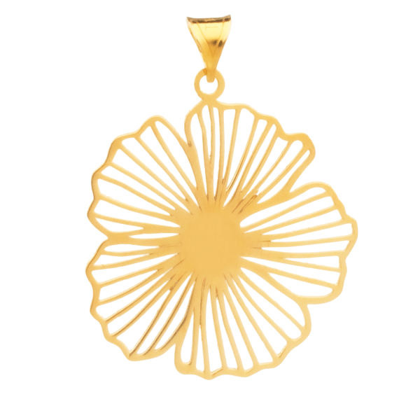 آویز گردنبند طلا 18 عیار شمیم گلد گالری مدل DP64