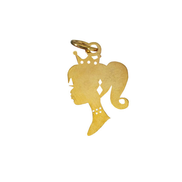 آویز گردنبند طلا 18 عیار شمیم گلد گالری مدل AG92