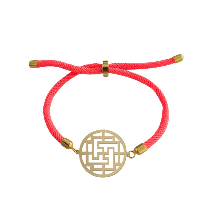 دستبند طلا 18 عیار زنانه شمیم گلد گالری کد D41-13