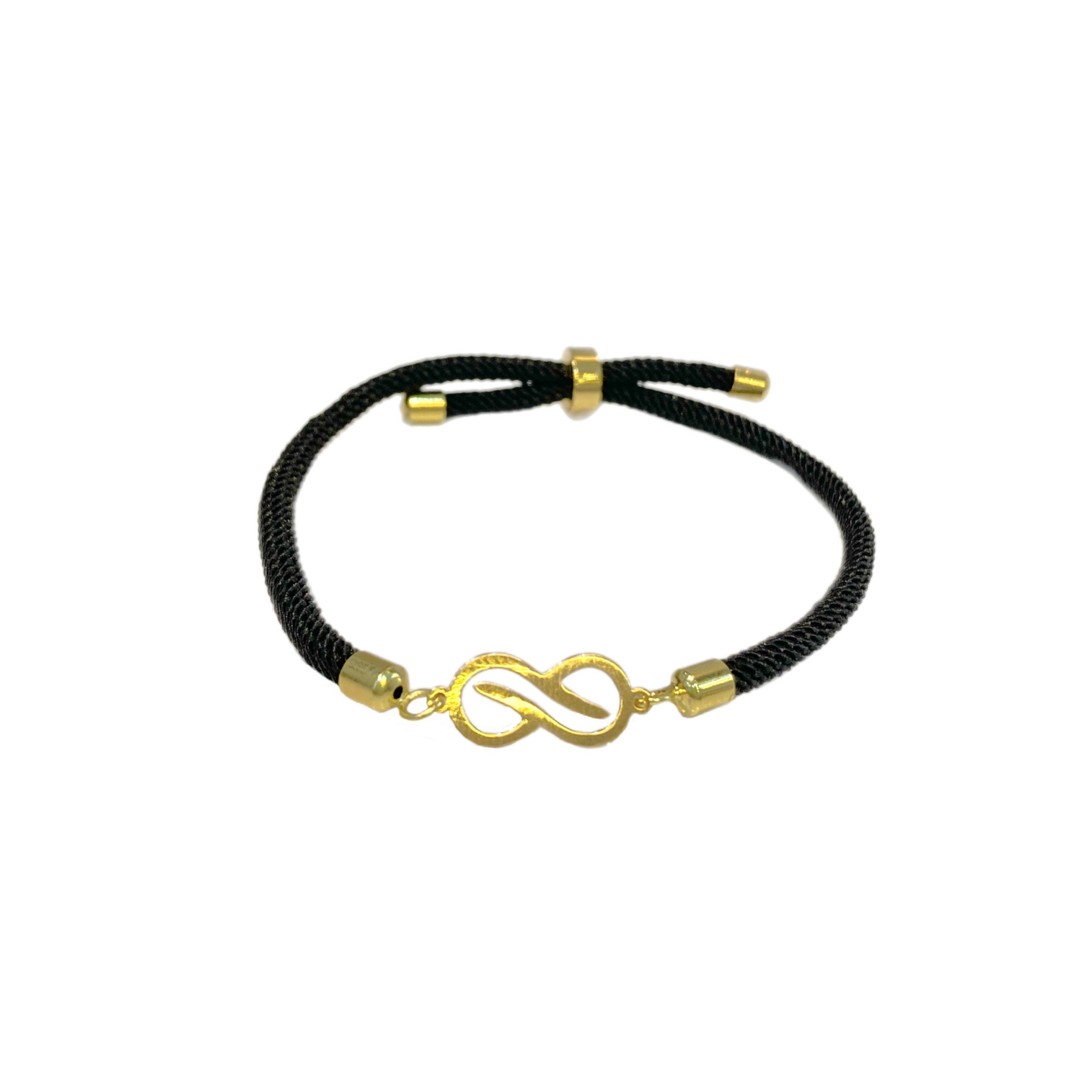 دستبند طلا 18 عیار زنانه شمیم گلد گالری مدل آسانسوری بی نهایت