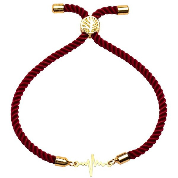 دستبند طلا 18 عیار زنانه شمیم گلد گالری مدل ضربان