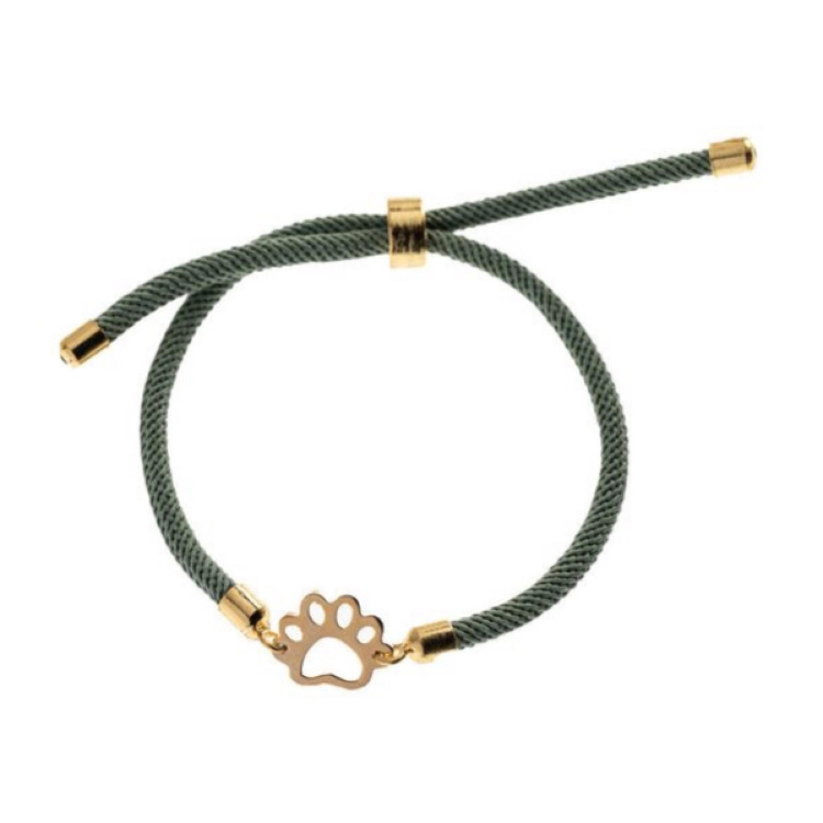 دستبند طلا 18 عیار زنانه شمیم گلد گالری طرح مینیمال ردپا کد S-47