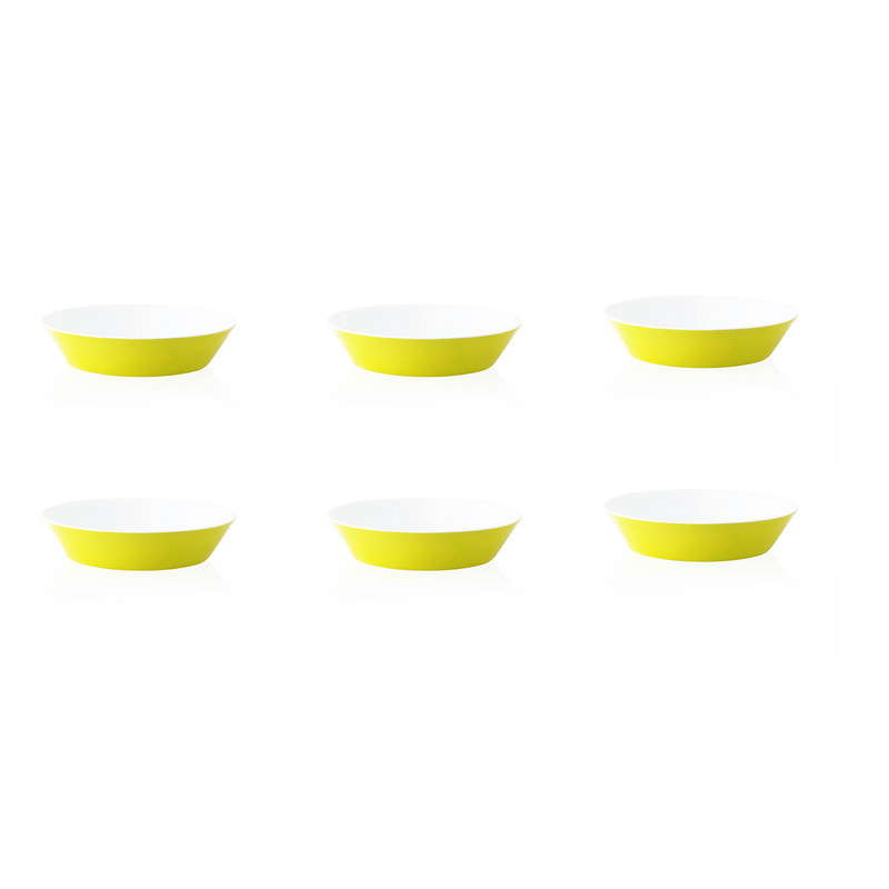 بشقاب خورش خوری زی مدل فرم اس 19 پاستل درجه عالی بسته شش عددی