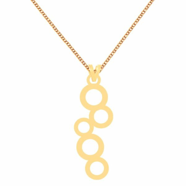 گردنبند طلا 18 عیار زنانه شمیم گلد گالری مدل دایره