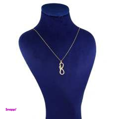 گردنبند طلا 18 عیار شمیم گلد گالری مدل GA71