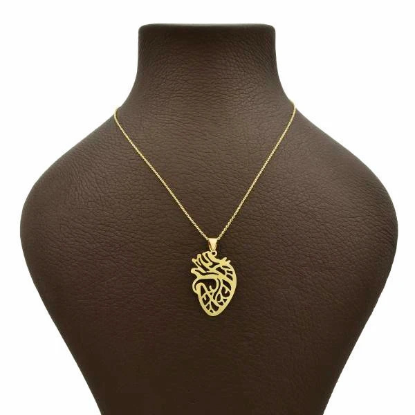 گردنبند طلا 18 عیار زنانه شمیم گلد گالری طرح قلب کد UN002 گردنبند طلا 18 عیار زنانه شمیم گلد گالری طرح قلب کد UN002
