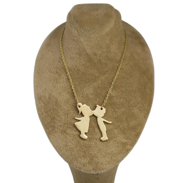 گردنبند طلا 18 عیار زنانه شمیم گلد گالری مدل D9