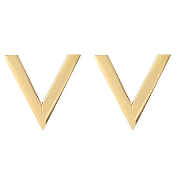 گوشواره طلا 18 عیار زنانه شمیم گلد گالری مدل وی