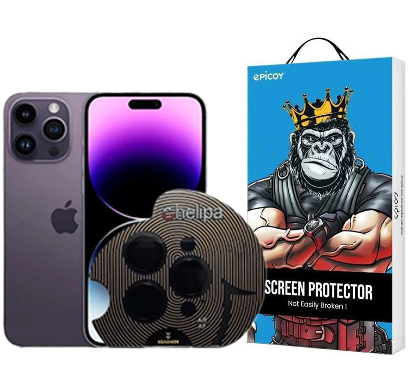 محافظ لنز دوربین اپیکوی مدل Chelipa مناسب برای گوشی موبایل اپل iPhone 14 Pro Max / 14 Pro