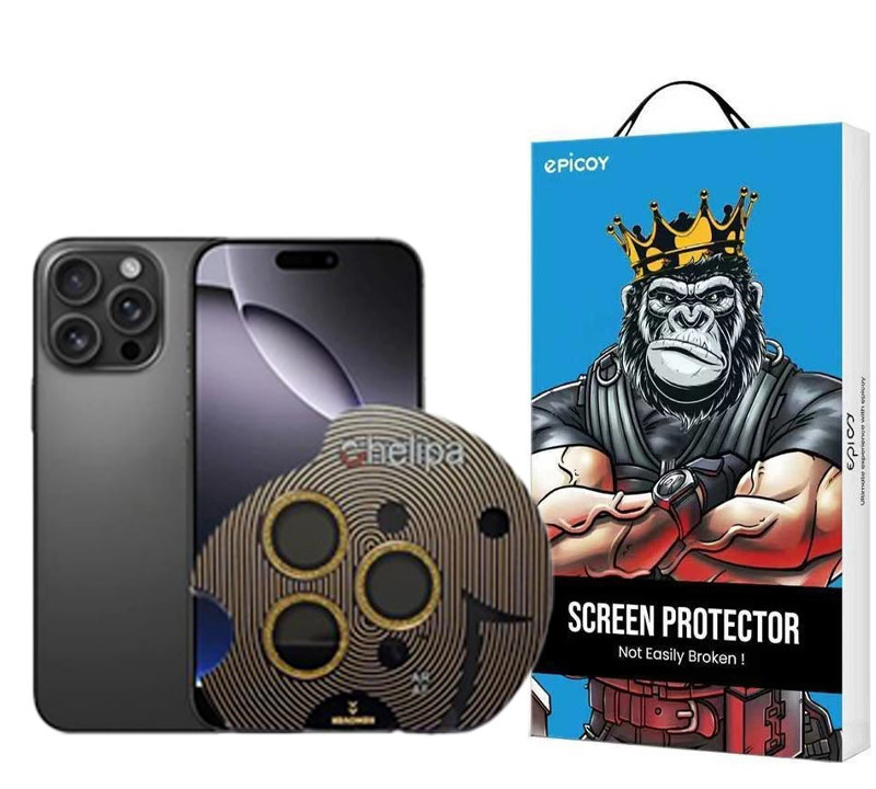 محافظ لنز دوربین اپیکوی مدل Chelipa Shine مناسب برای گوشی موبایل اپل iPhone 15 Pro Max / 15 Pro