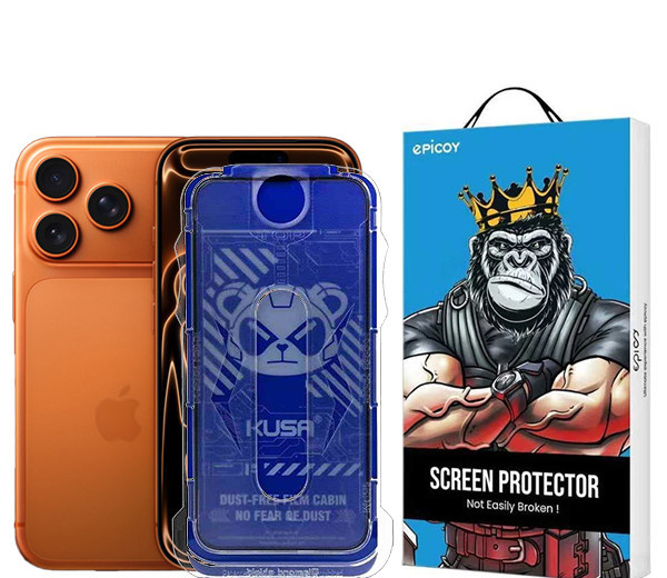 محافظ صفحه نمایش اپیکوی مدل Kusa Easy install Kit مناسب برای گوشی موبایل اپل iPhone 17 Pro/ 17 / 16 Pro به همراه کیت نصب محافظ صفحه نمایش اپیکوی مدل Kusa Easy install Kit مناسب برای گوشی موبایل اپل iPhone 17 Pro/ 17 / 16 Pro به همراه کیت نصب