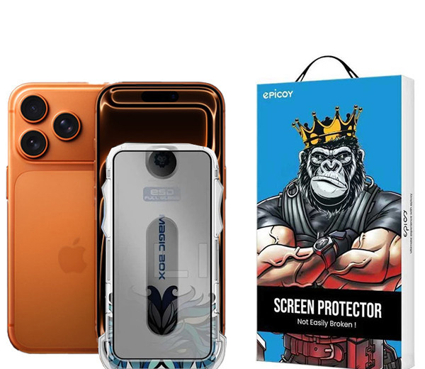 محافظ صفحه نمایش حریم شخصی اپیکوی مدل Lion Privacy Easy Install مناسب برای گوشی موبایل اپل iPhone 17 Pro / 17 / 16 Pro به همراه کیت نصب محافظ صفحه نمایش حریم شخصی اپیکوی مدل Lion Privacy Easy Install مناسب برای گوشی موبایل اپل iPhone 17 Pro / 17 / 16 Pro به همراه کیت نصب