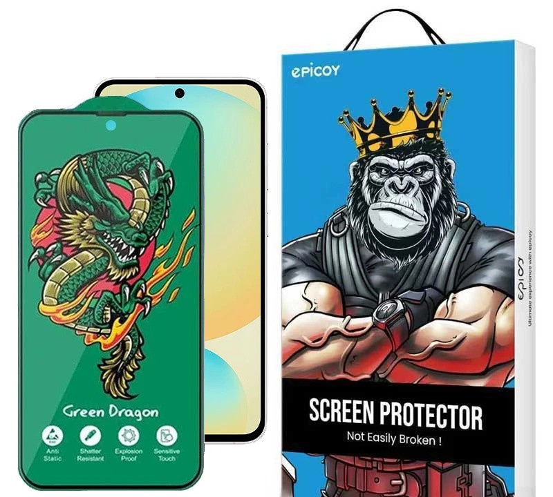 محافظ صفحه نمایش اپیکوی مدل Green Dragon ExplosionProof مناسب برای گوشی موبایل سامسونگ Galaxy S25 FE/ A55/ A35