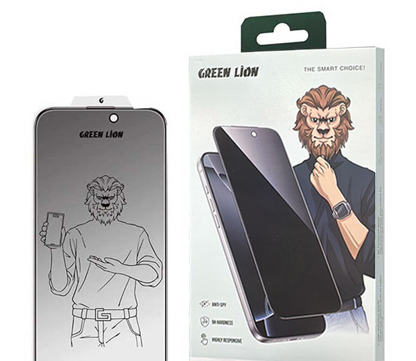 محافظ صفحه نمایش حریم شخصی گرین لاین مدل 9H Steve Privacy مناسب برای گوشی موبایل اپل iPhone 17 Pro Max