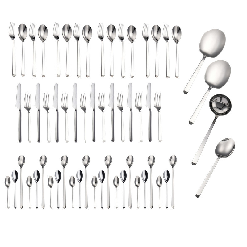 سرویس قاشق و چنگال 60 پارچه 8 نفره جی فی نی مدل 01