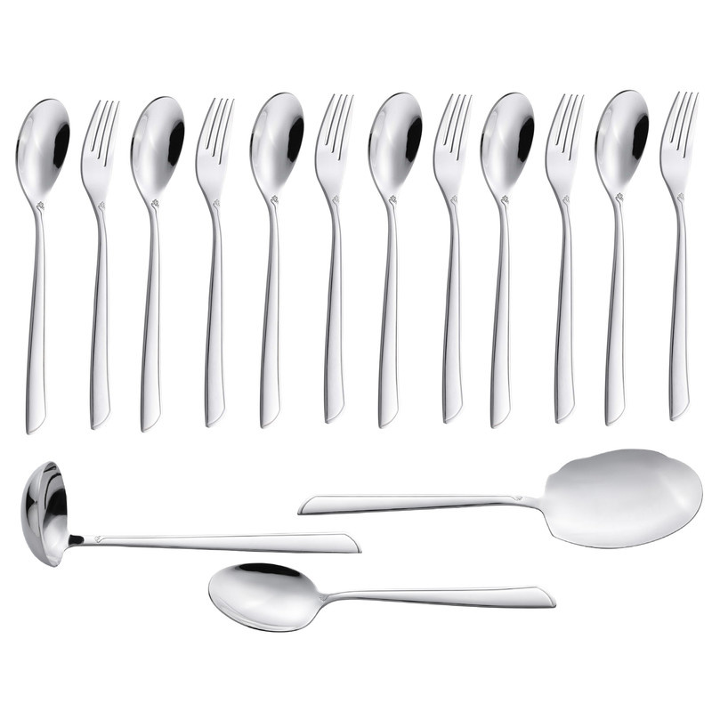 سرویس قاشق و چنگال 15 پارچه جی فی نی مدل G-252 سرویس قاشق و چنگال 15 پارچه جی فی نی مدل G-252