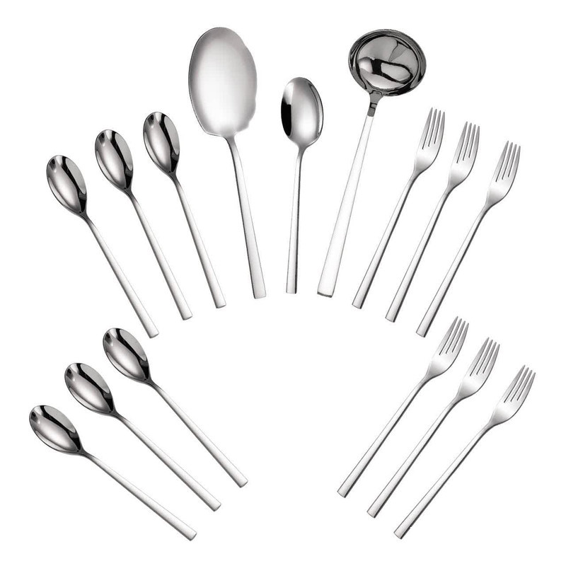سرویس قاشق و چنگال 15 پارچه جی فی نی مدل G-10 مناسب 6 نفر